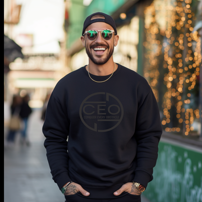 CEO (Conquer Every Obstacle) Sweatshirt – Hustle. Grind. Conquer. Succeed 100% cotton