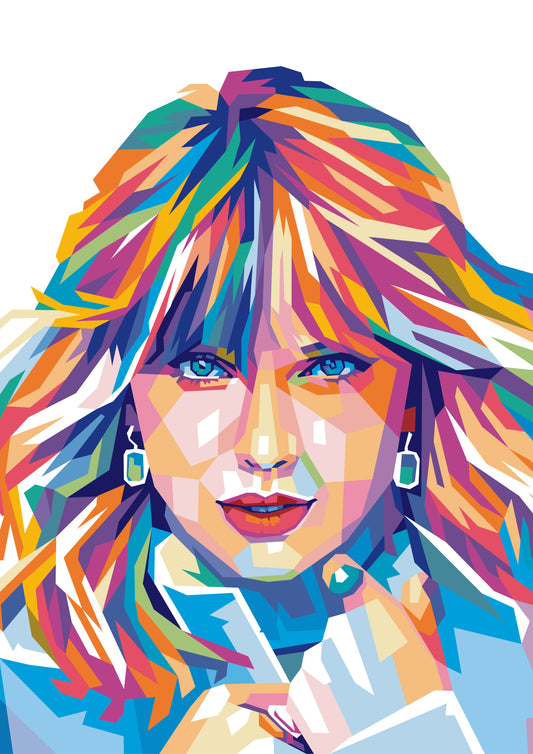 Taylor Swift WPAP Digital Pop Art #2