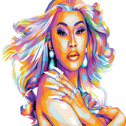 Cardi B WPAP Digital Pop Art