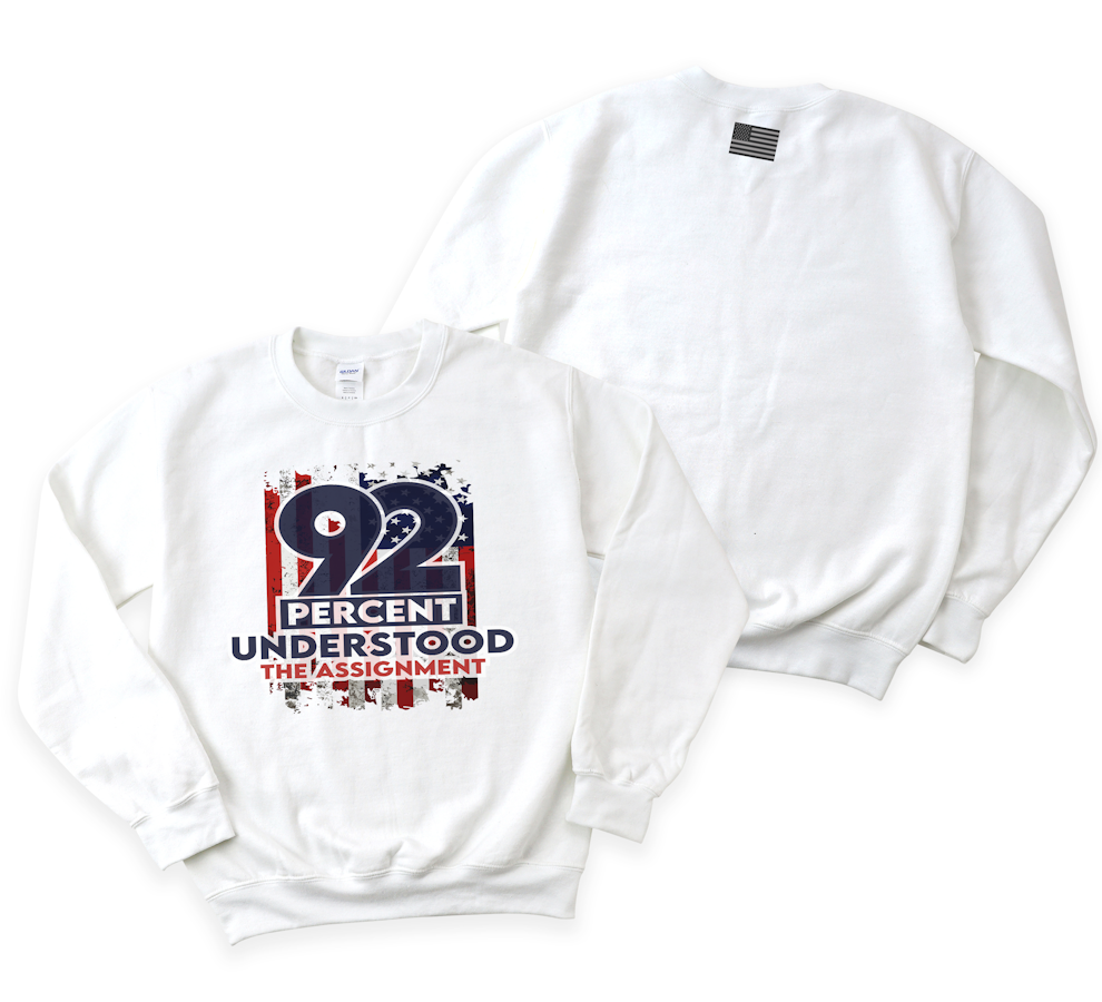 92% Understood the Assignment Sweatshirt-Celebrate the Power of Black Women's Voter