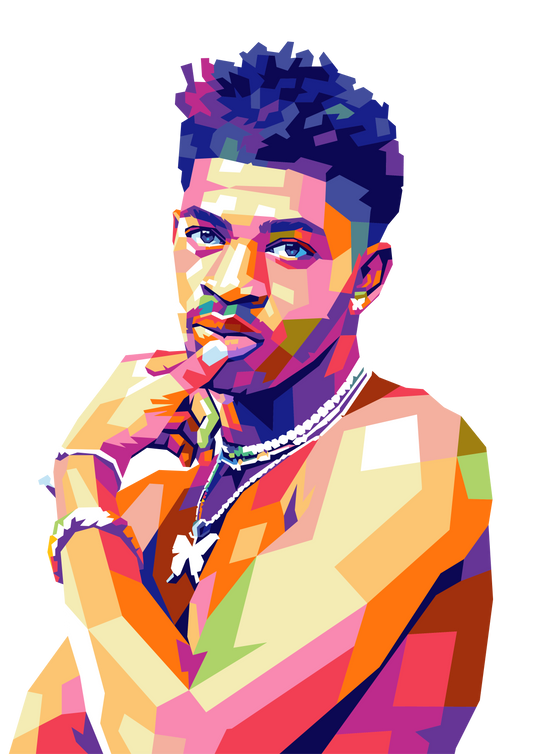 Lil Nas X WPAP Digital Pop Art