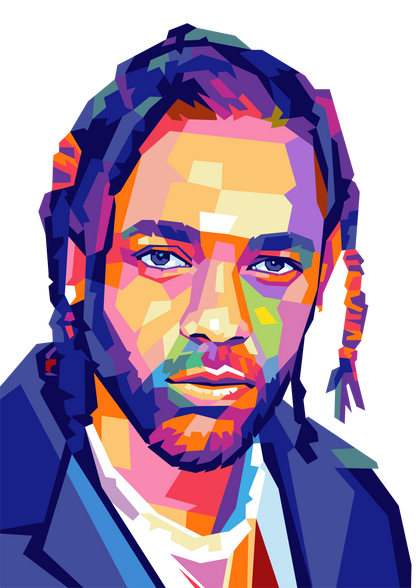 Kendrick Lamar WPAP Digital Pop Art