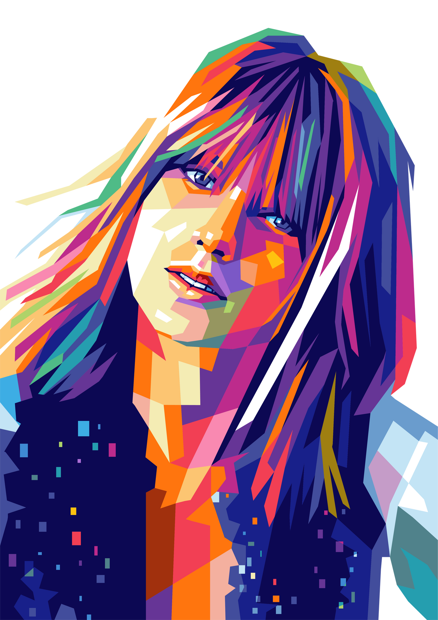 Taylor Swift WPAP Digital Pop Art #1