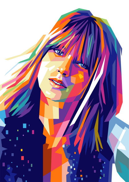 Taylor Swift WPAP Digital Pop Art #1