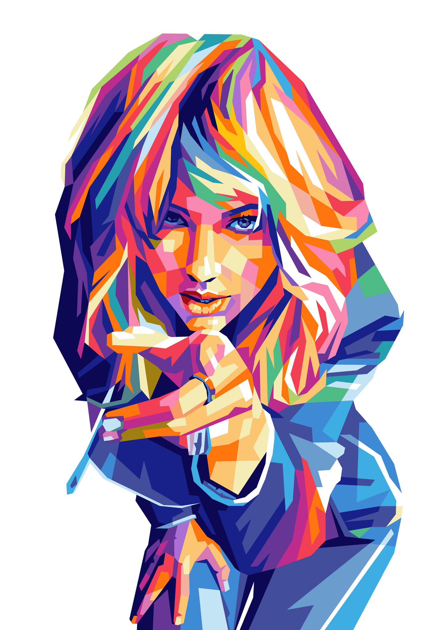 Taylor Swift Unique WPAP Digital Pop Art