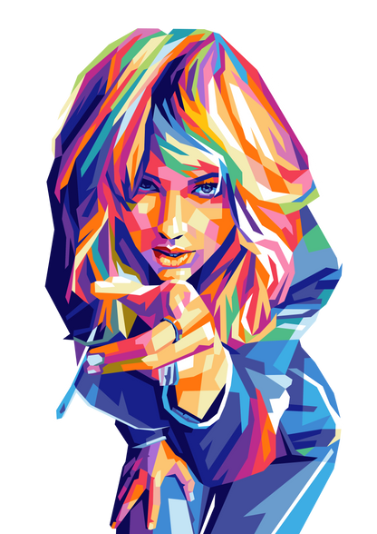 Taylor Swift Unique WPAP Digital Pop Art