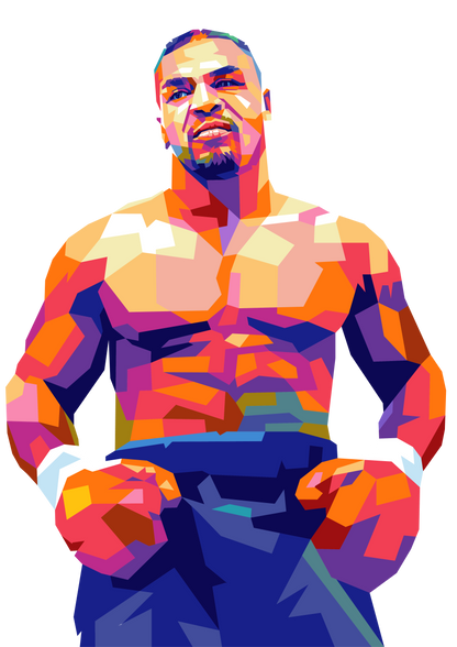 Mike Tyson WPAP Digital Pop Art