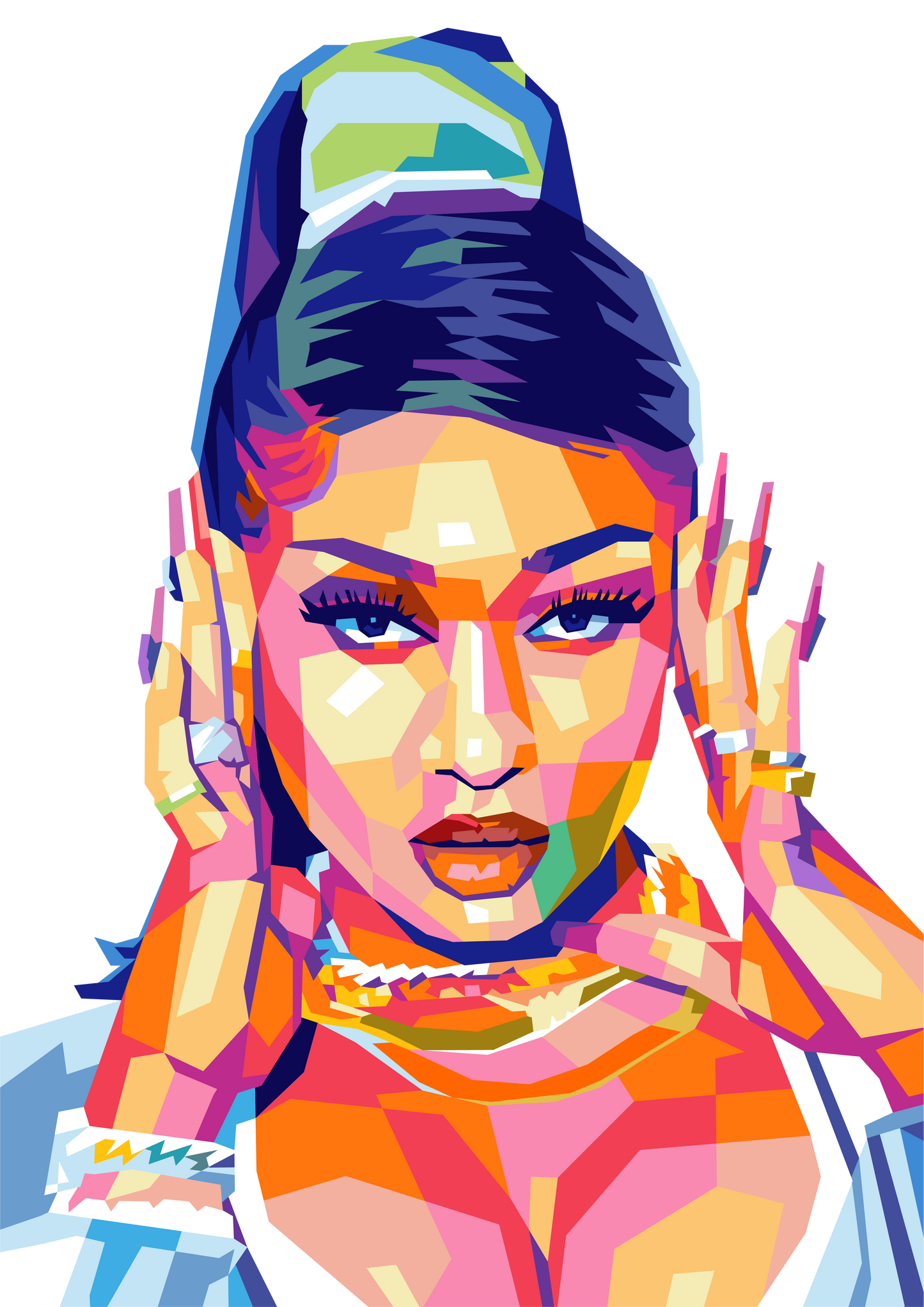 Megan Thee Stallion WPAP Digital Pop Art