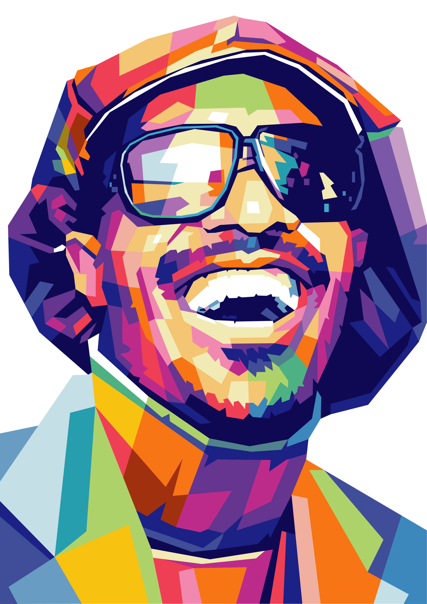 Stevie Wonder WPAP Digital Pop Art