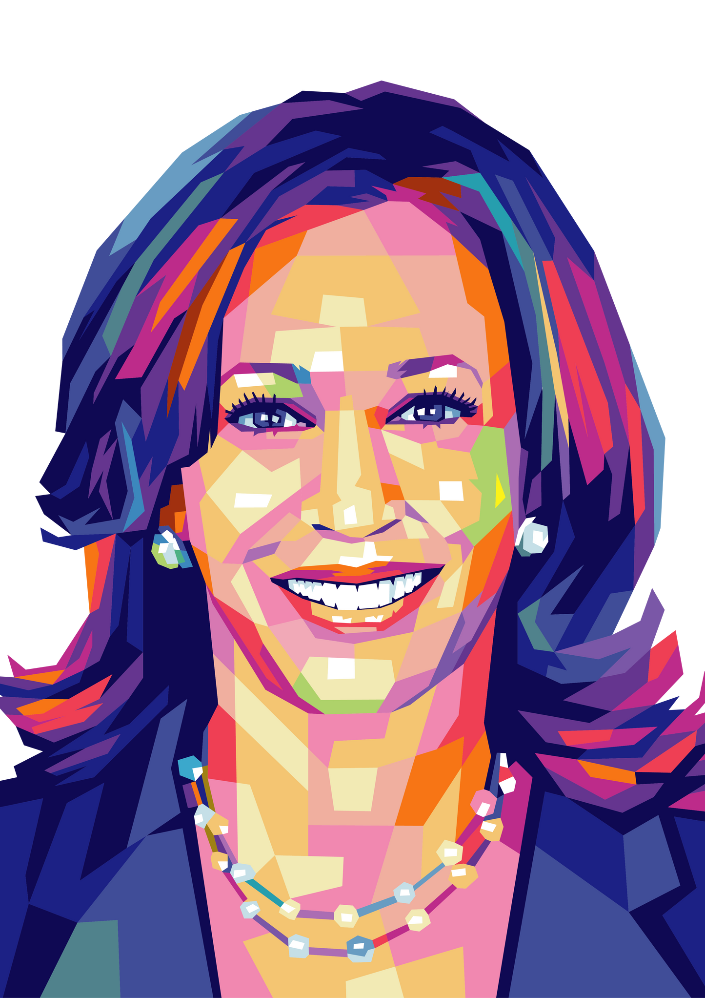 Kamala Harris WPAP Digital Pop Art