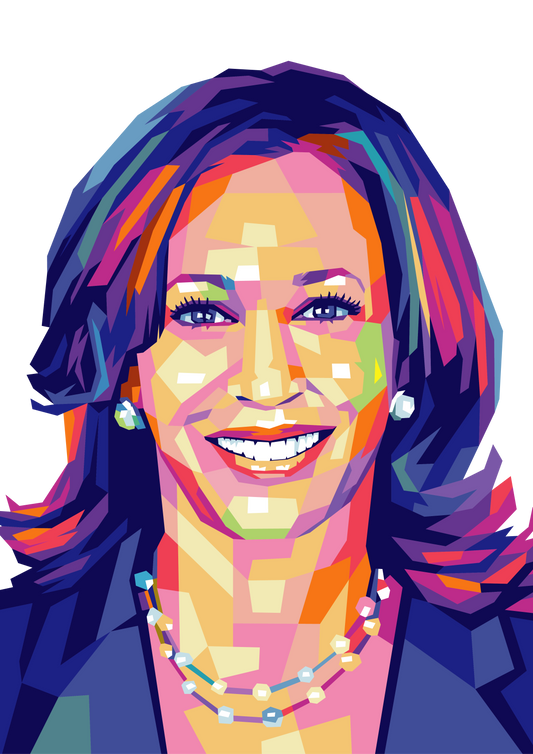 Kamala Harris WPAP Digital Pop Art