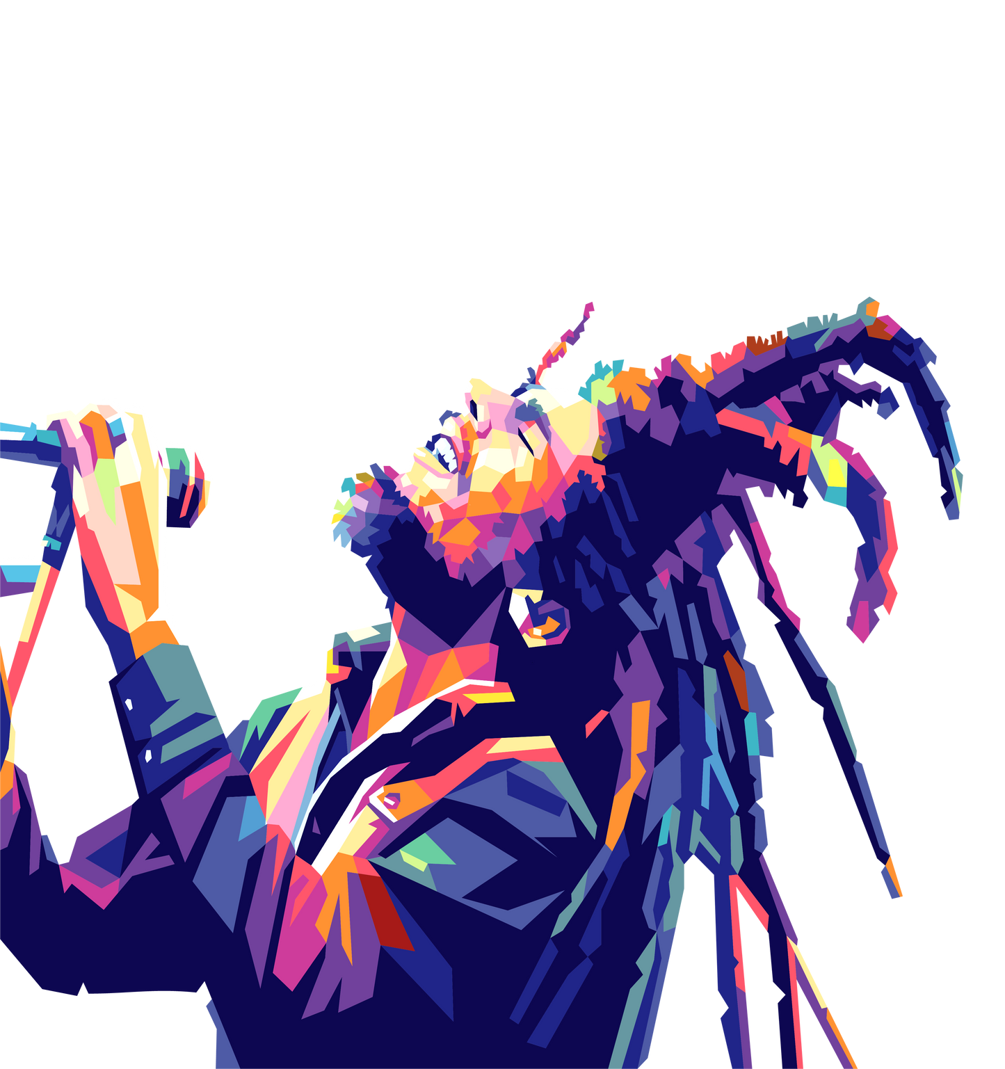 Bob Marley WPAP Digital Pop Art