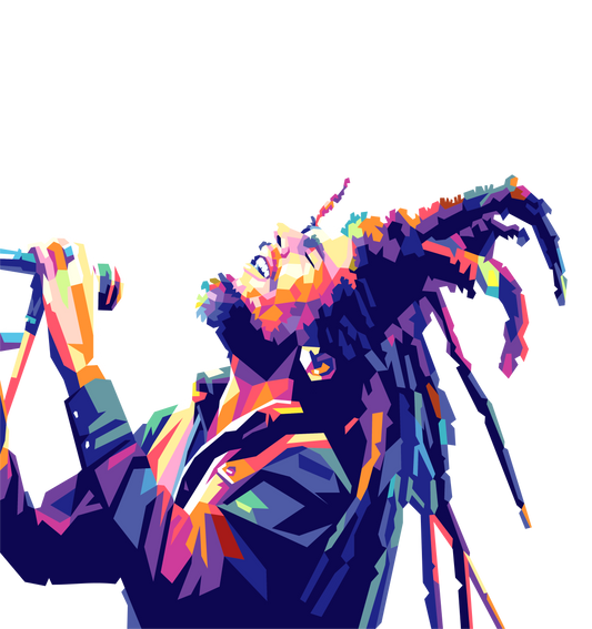 Bob Marley WPAP Digital Pop Art