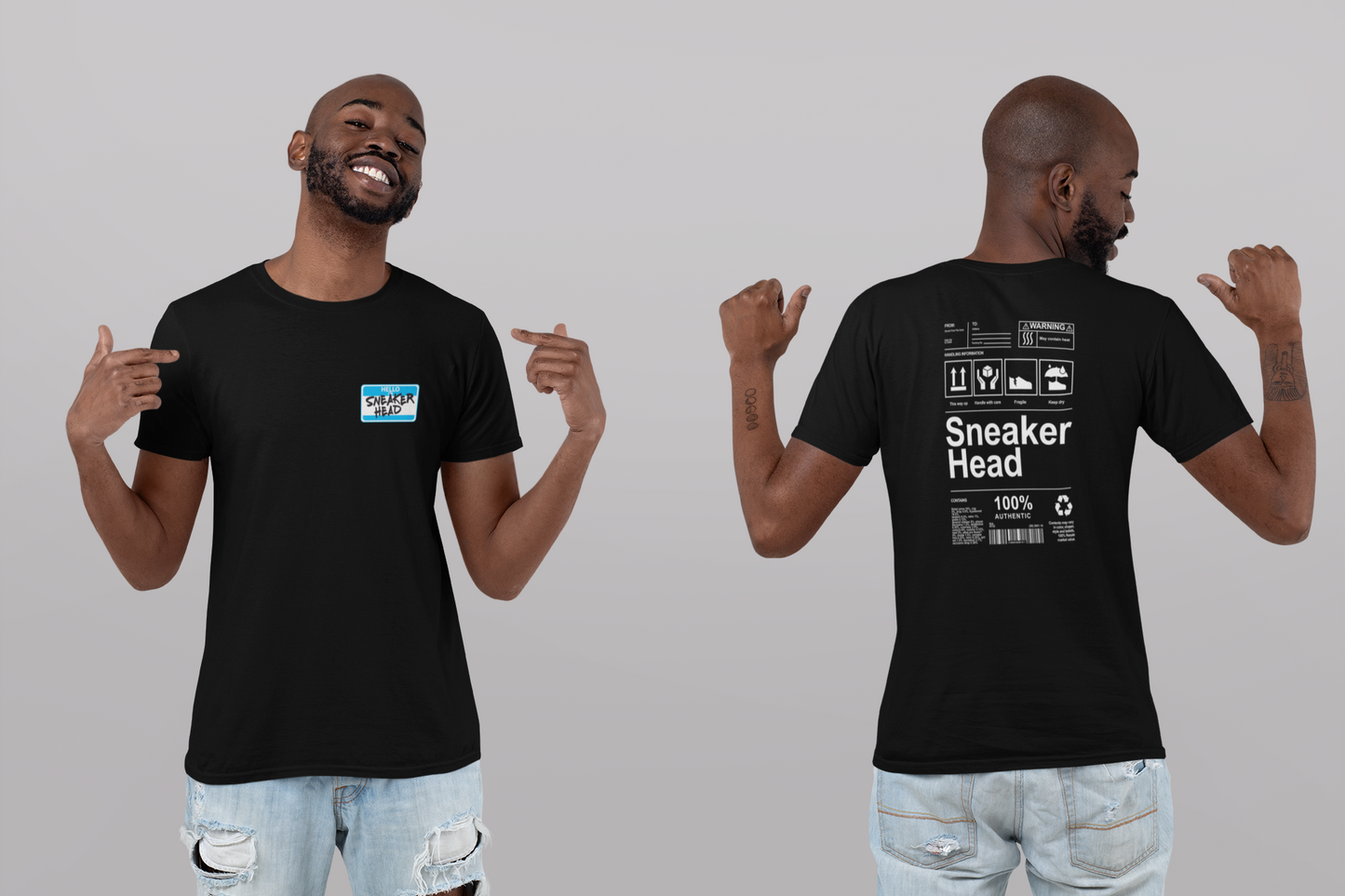 Sneakerhead Name Tag T-Shirt