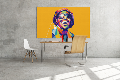 Stevie Wonder WPAP Digital Pop Art