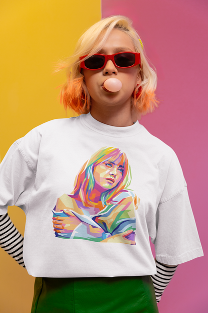 Billie Eilish Pop Art T-Shirt: Creative Ink Studios original (Copy)