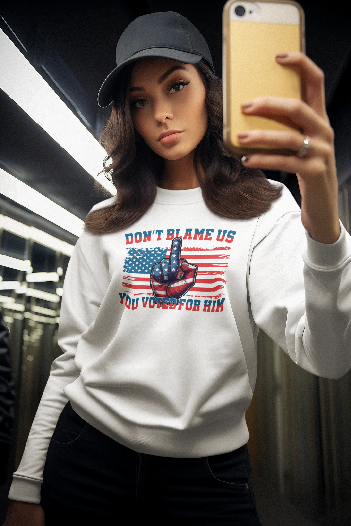 Don’t Blame Us, You Voted for Him Graphic Tshirt-Bold, Patriotic, and Unapologetic