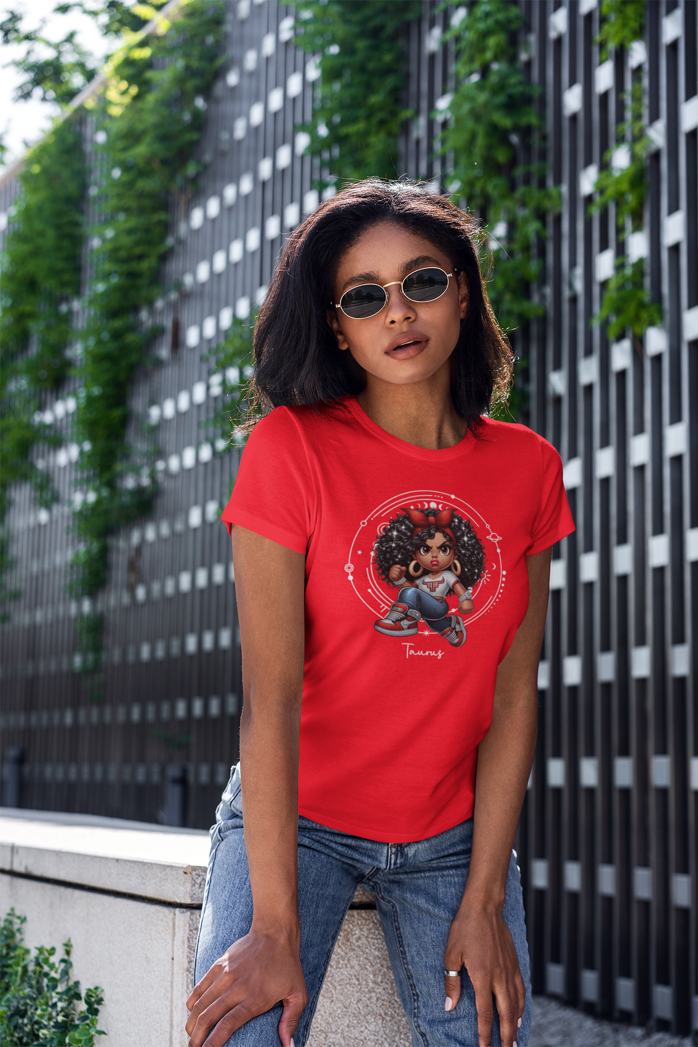 Zodiac Taurus Baddies -Original Design Fashion Fit T-Shirt