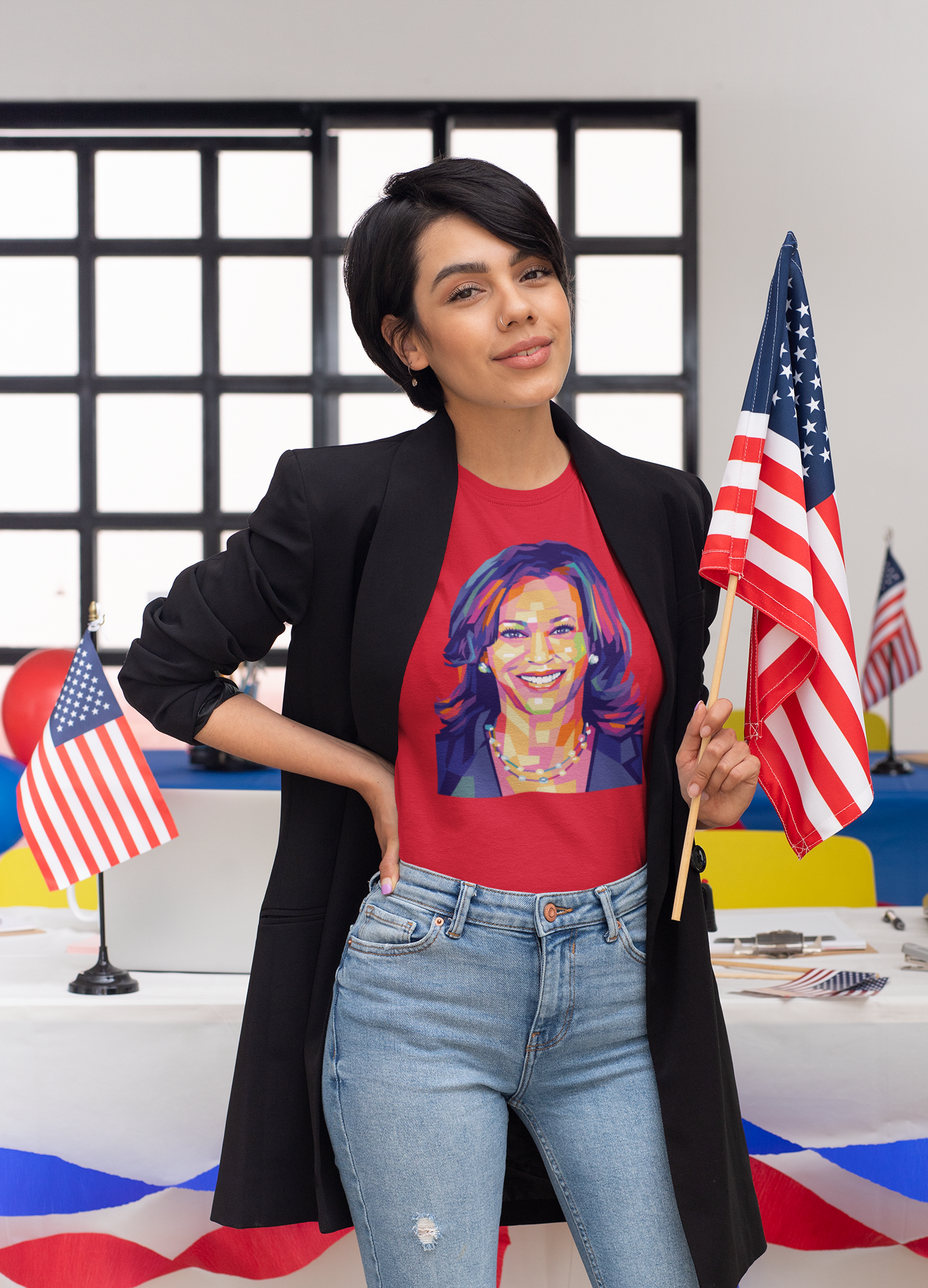 Kamala Harris' Pop Art Unisex T-Shirt: A Must-Have!