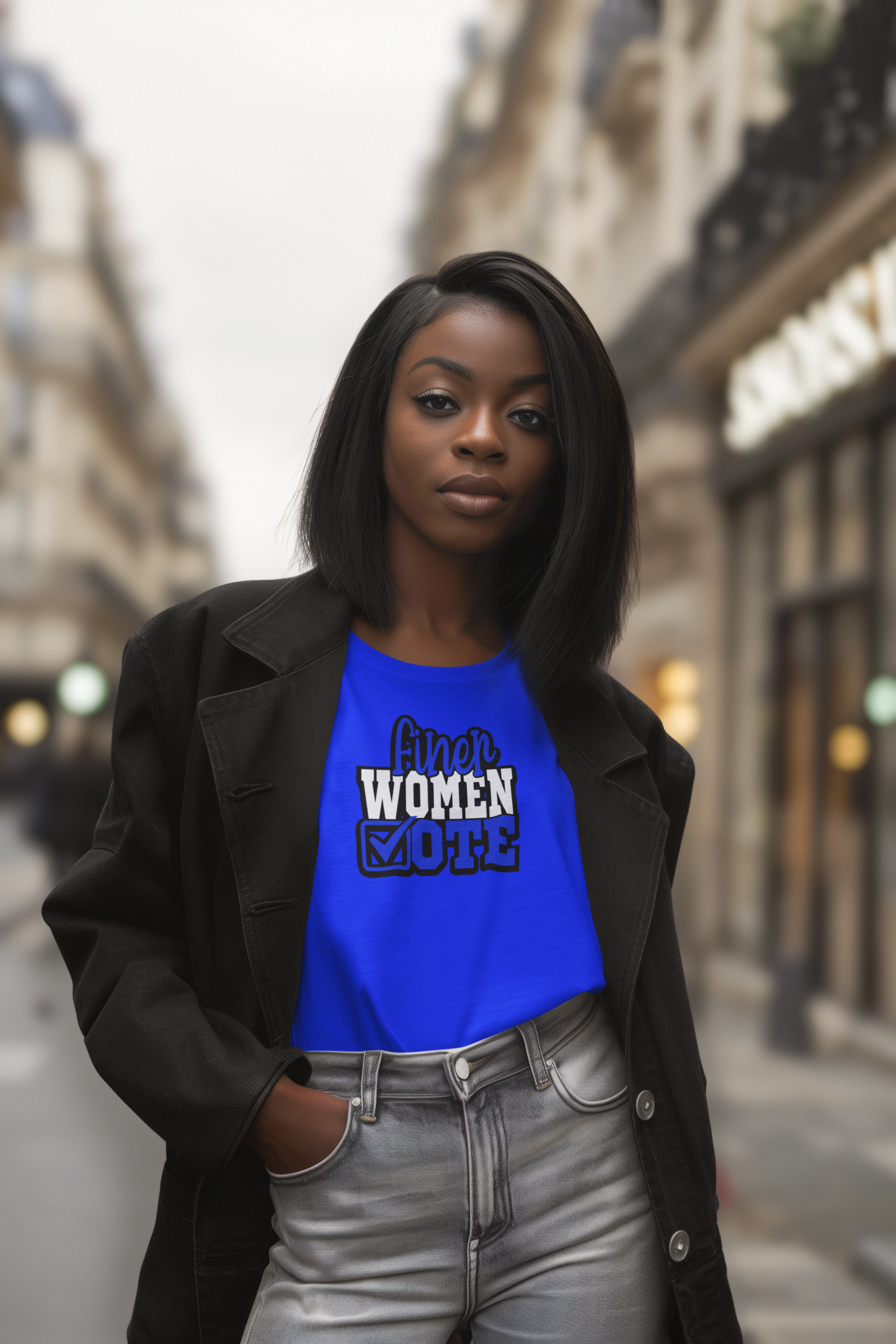 Finer Women Vote Fashion Fit T-shirt