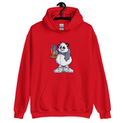 Urban Fat Panda Wearing Jays Hoodie - Street Style with Playful Vibes -