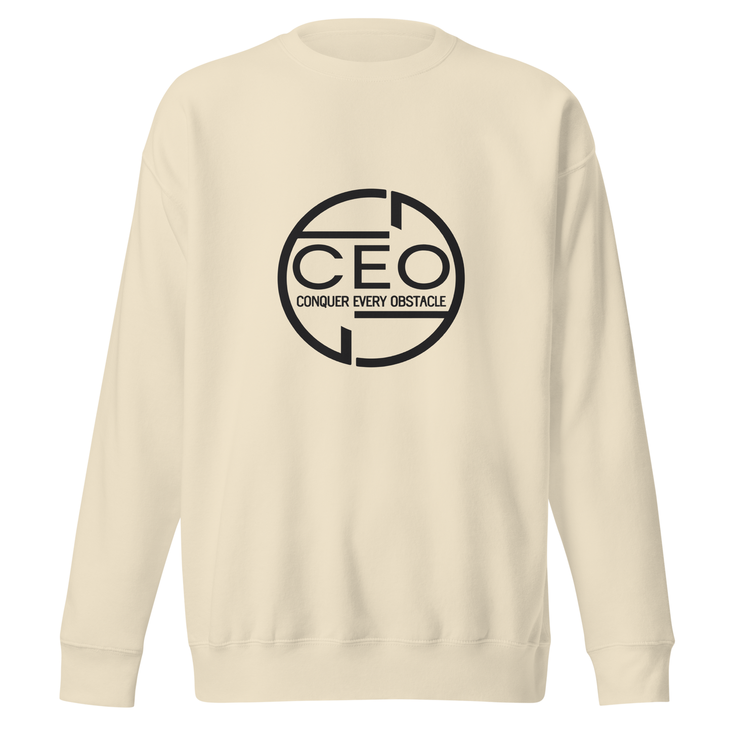 CEO (Conquer Every Obstacle) Sweatshirt – Hustle. Grind. Conquer. Succeed 100% cotton