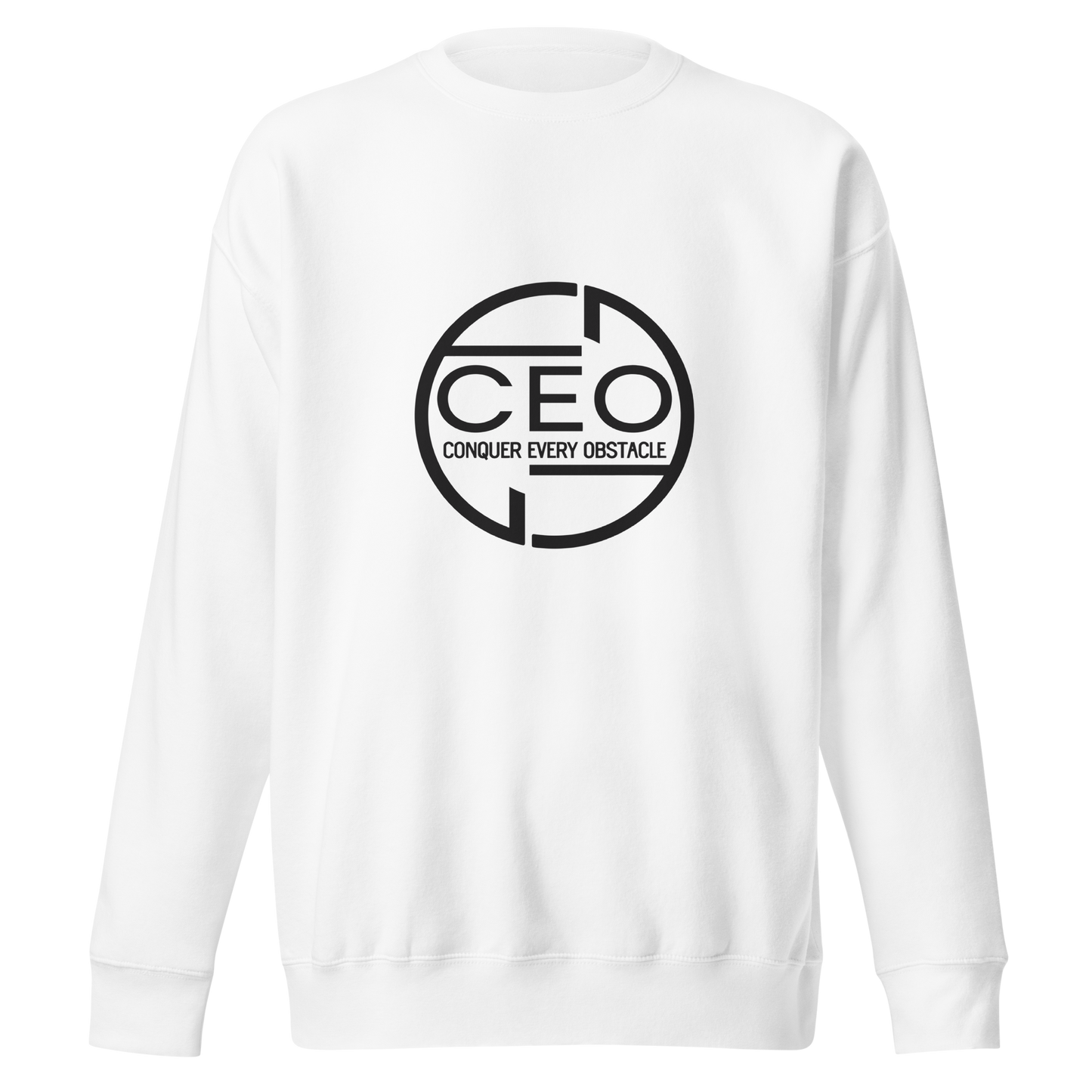 CEO (Conquer Every Obstacle) Sweatshirt – Hustle. Grind. Conquer. Succeed 100% cotton