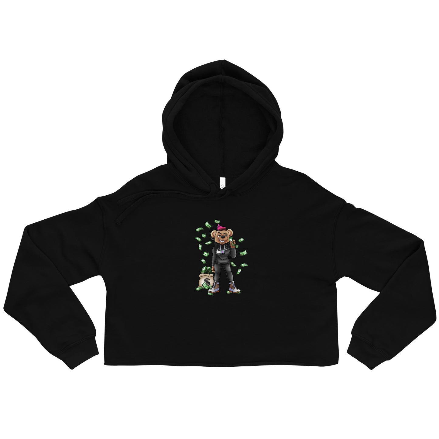 Monei Stack Da Bear (Got Bandz) Crop Hoodie