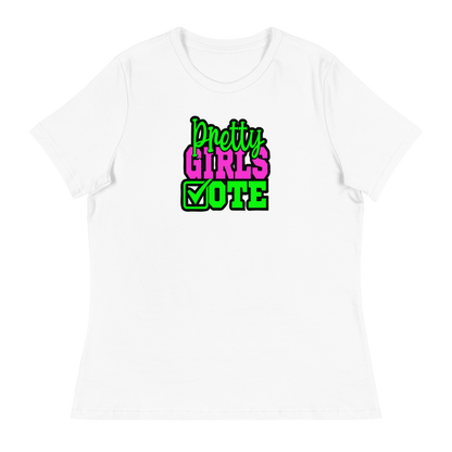 Pretty Girls Vote Feminine Fit T-shirt